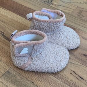 Cozy Tan Baby Booties